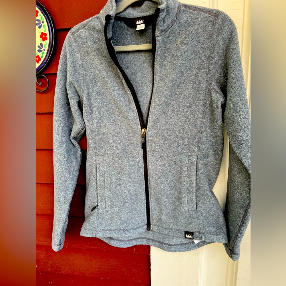 REI fleece jacket. Good for workout. Like new condition. Warm.